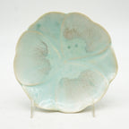 Aqua Floral Saucer