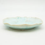 Aqua Floral Saucer