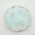 Aqua Floral Saucer
