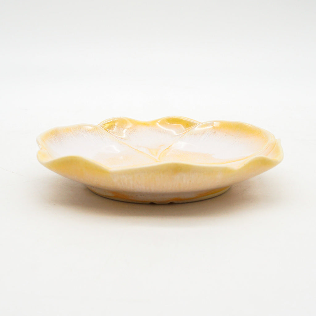 Orange Floral Saucer 2