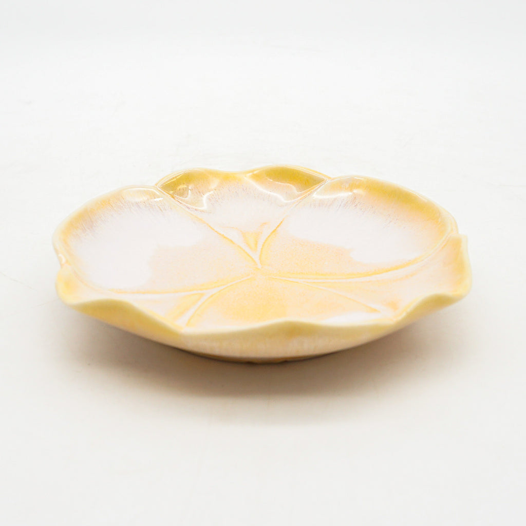 Orange Floral Saucer 2