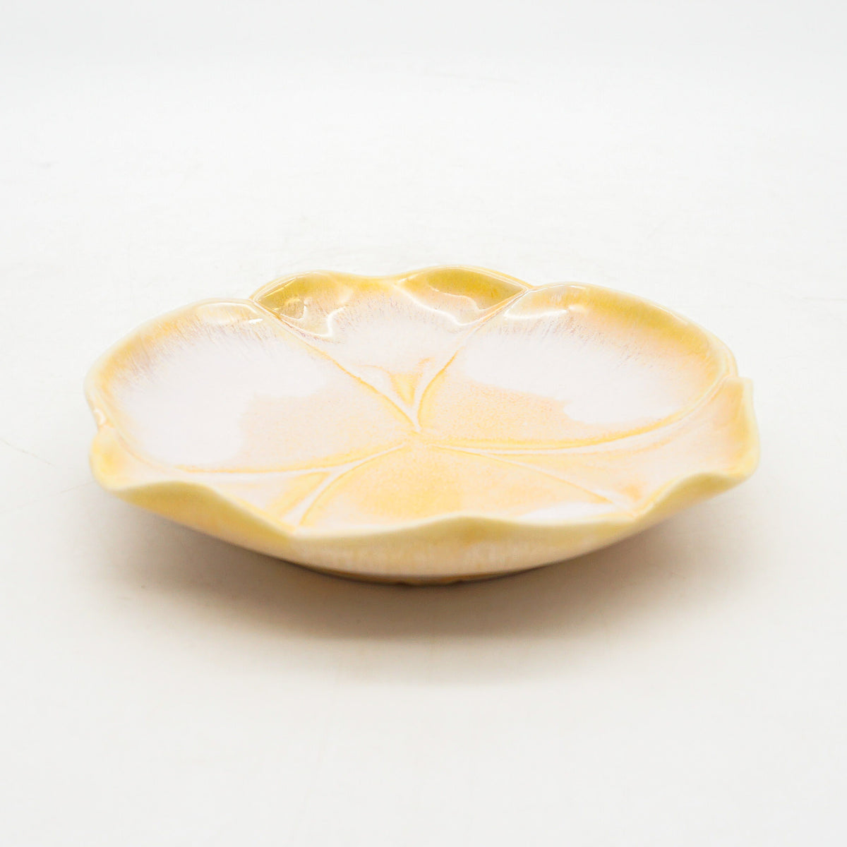 Orange Floral Saucer 2