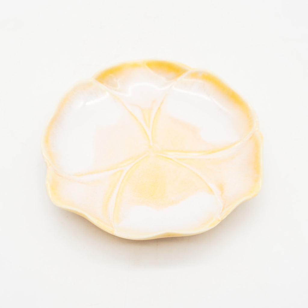 Orange Floral Saucer 2