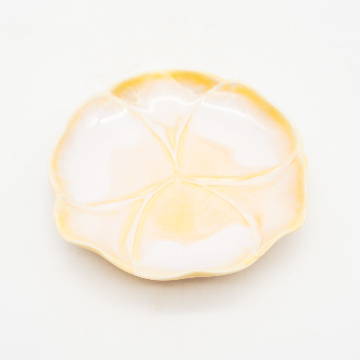 Orange Floral Saucer 2