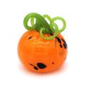 Orange Pumpkin with a Green Stem