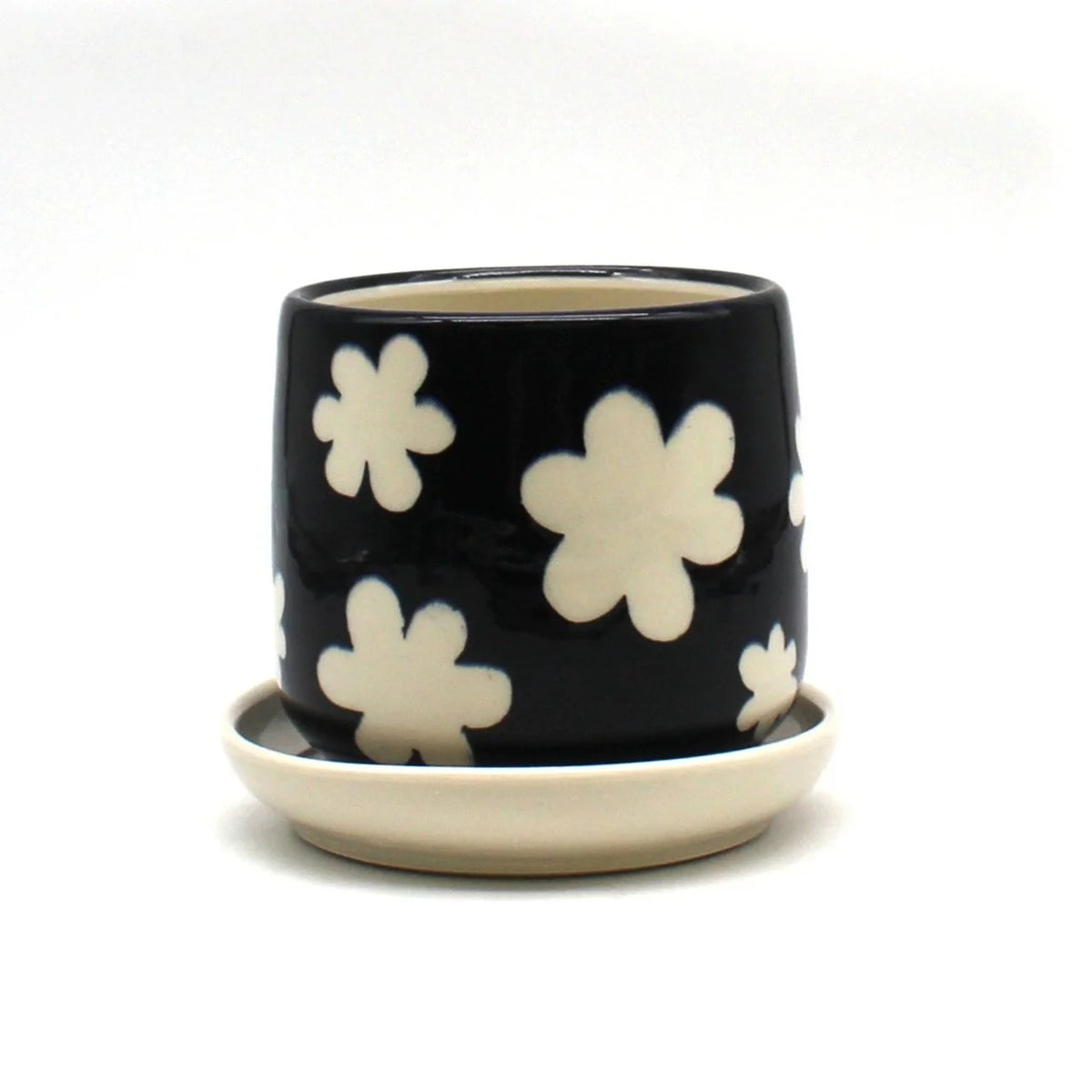 Black and White Planter