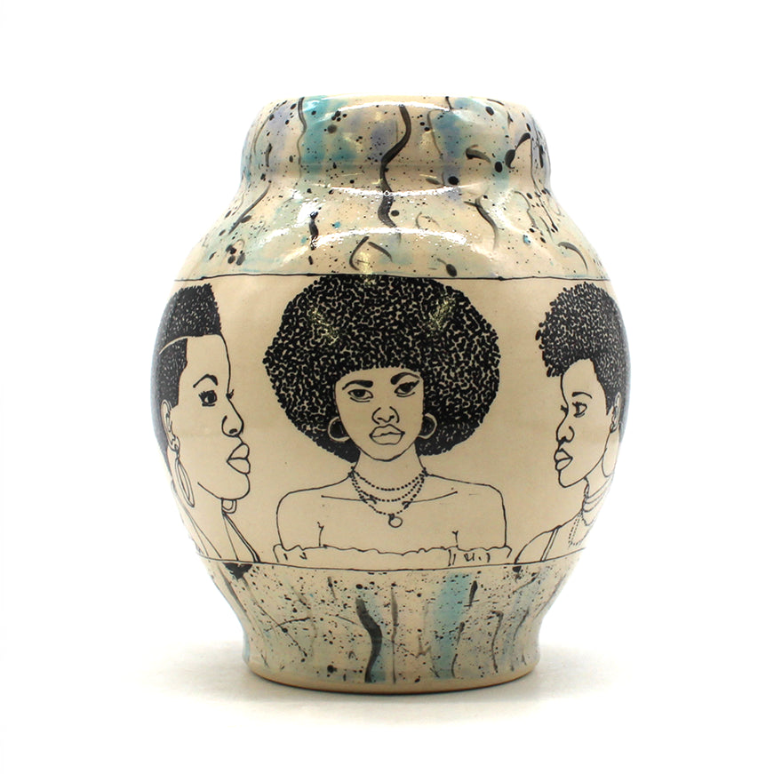 Natural Hair Summer Vase