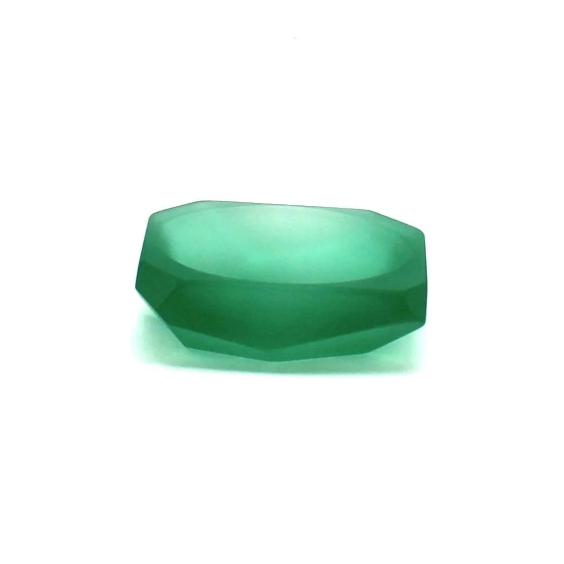 Emerald Glass Salt Cellar