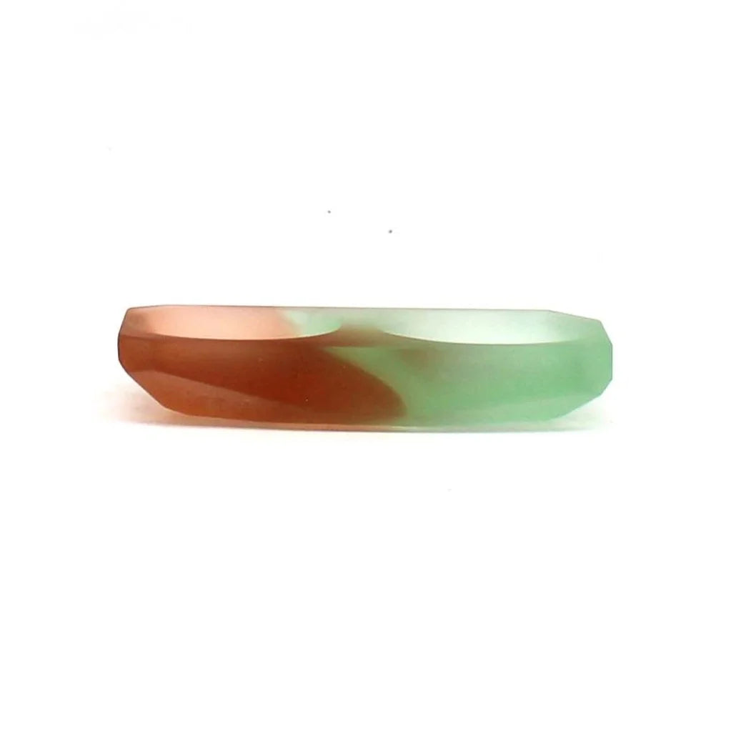 Coral and Cilantro Duotone Double Salt Cellar