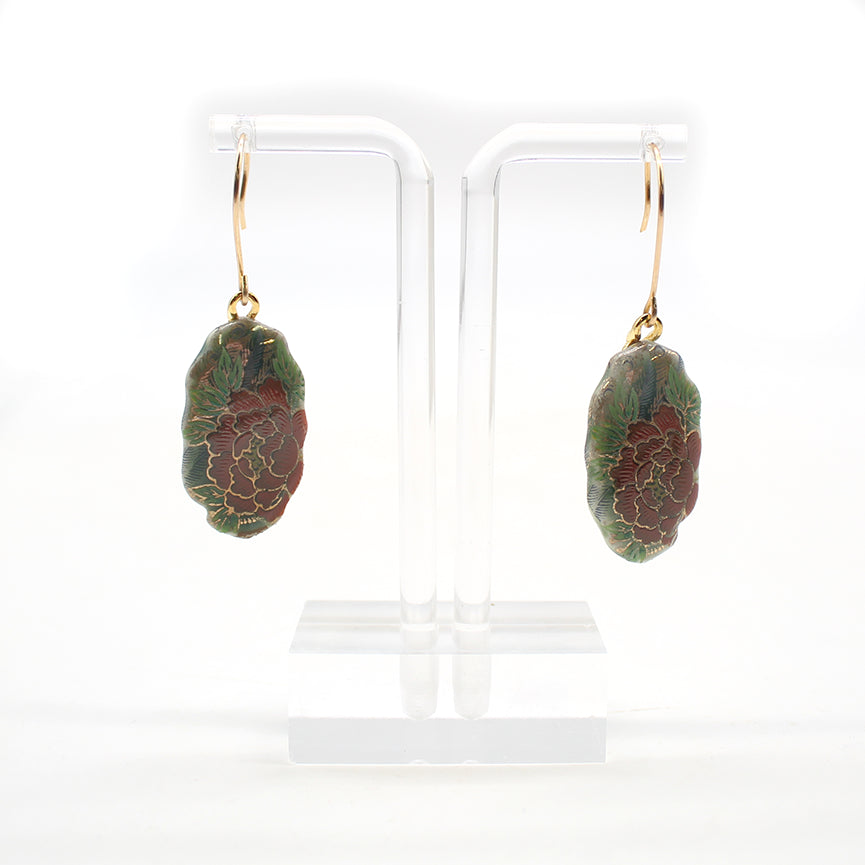 Dangles, Celadon with Vintage Decals3