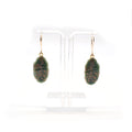 Dangles, Celadon with Vintage Decals4 .