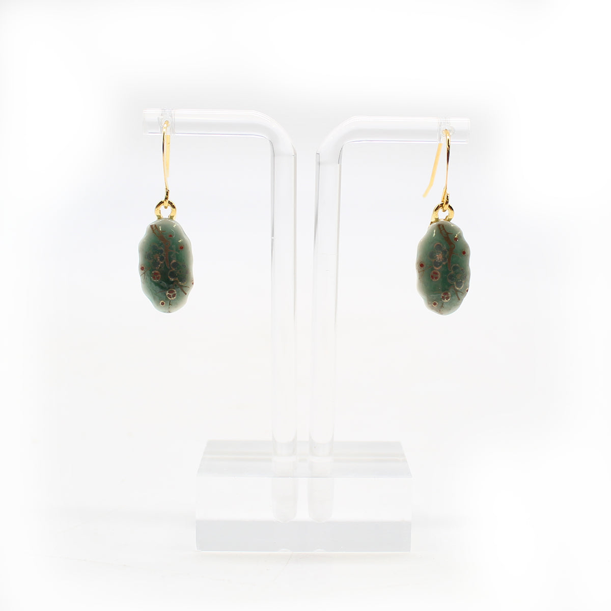 Dangles, Celadon with Vintage Decals9