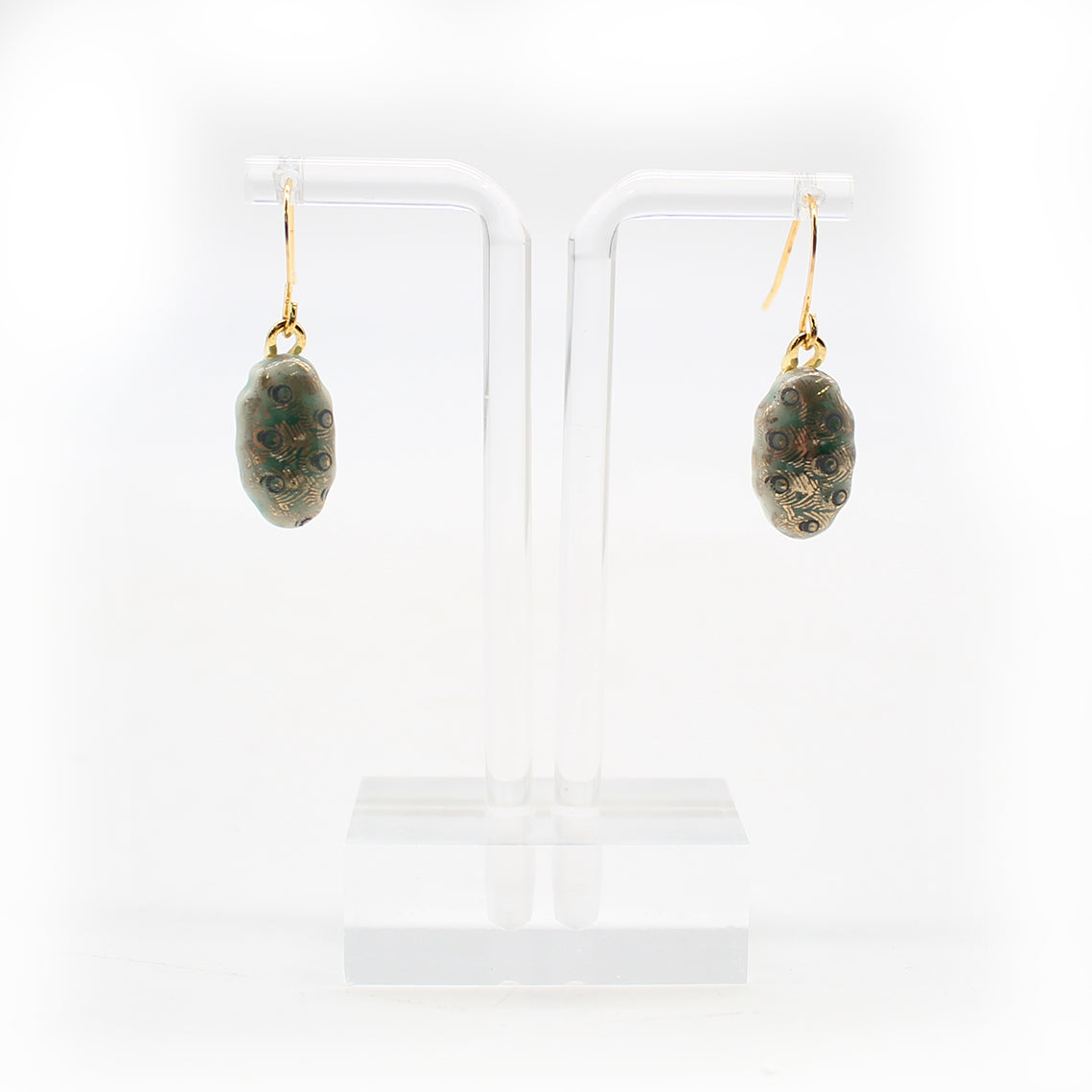 Dangles, Celadon with Vintage Decals11