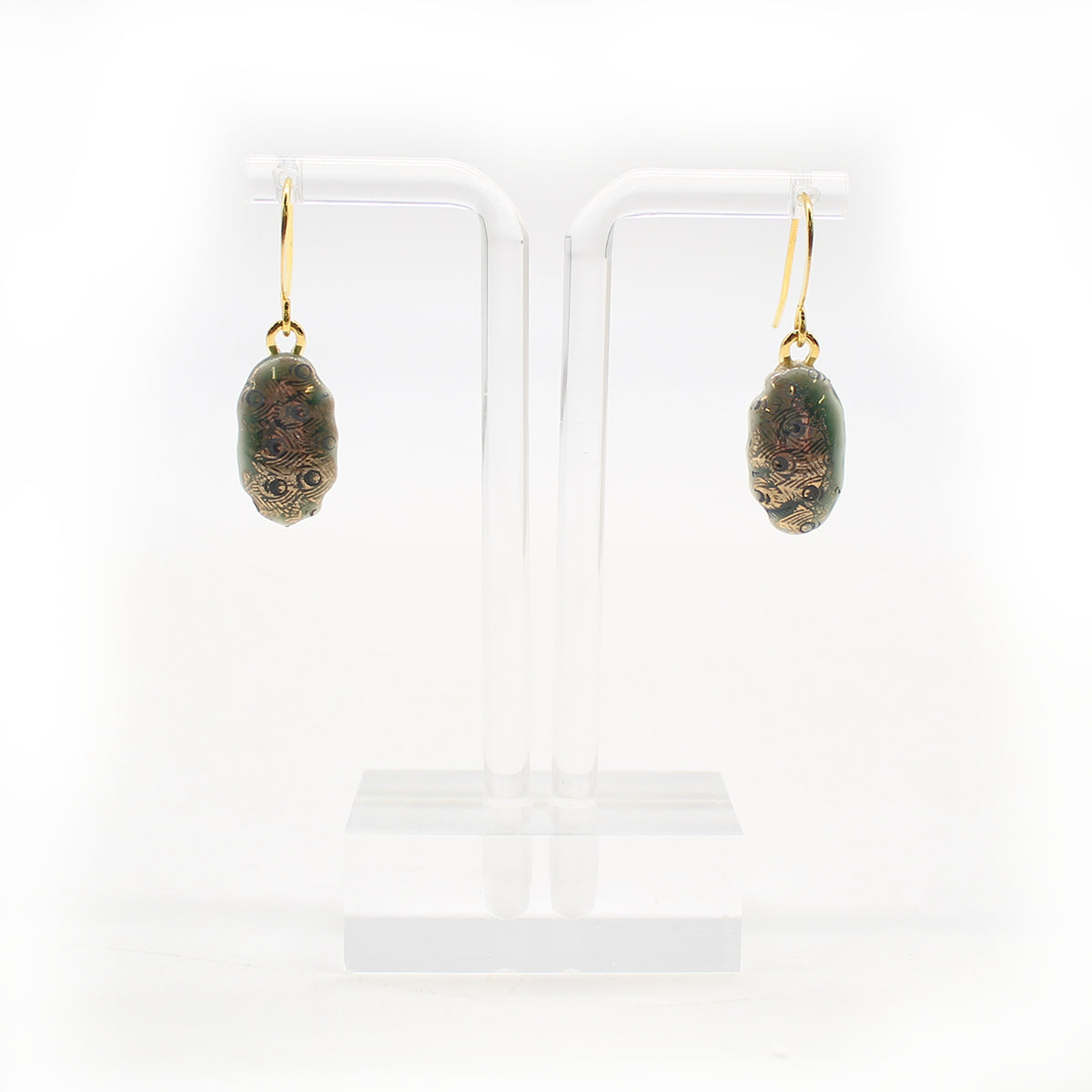 Dangles, Celadon with Vintage Decals13