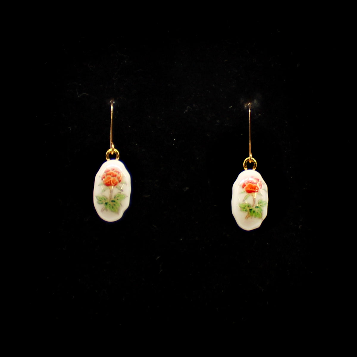 Dangles, Celadon with Vintage Decals14