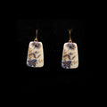 Dangles, Blue and Gold Vintage Flower Decals