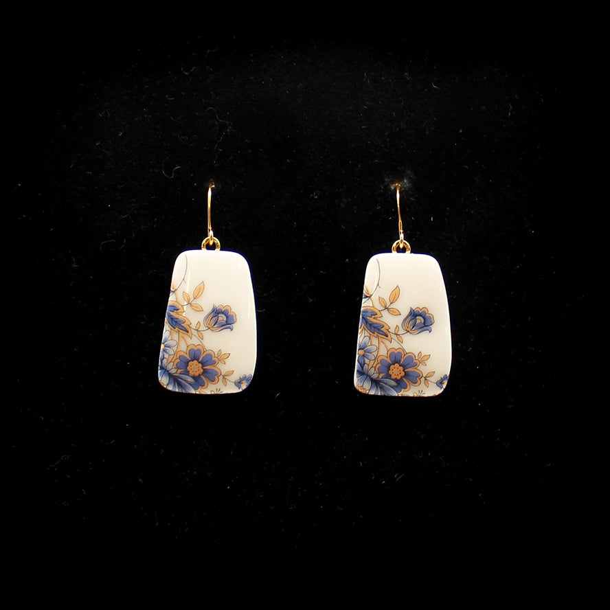 Dangles, Blue and Gold Vintage Flower Decals3