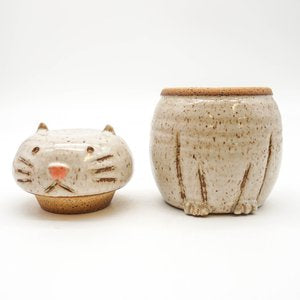 Cat Jar - White Speckles