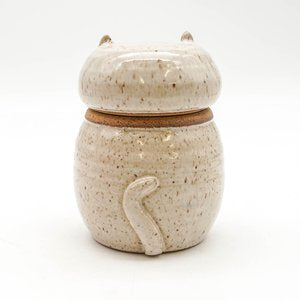 Cat Jar - White Speckles