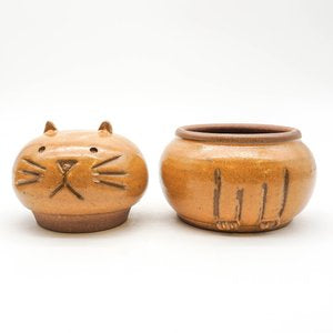Cat Jar - Light Brown