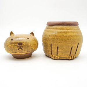 Cat Jar - Yellow