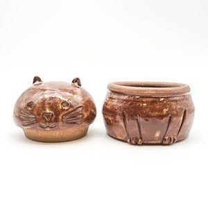 Cat Jar - Brown