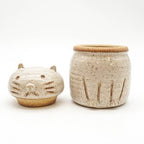 Cat Jar - White Speckled 2