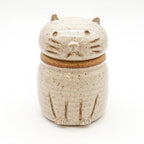 Cat Jar - White Speckled 2