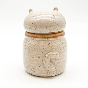 Cat Jar - White Speckled 2