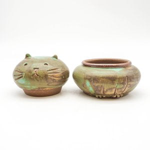 Cat Jar - Green