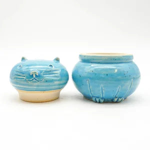 Cat Jar - Blue