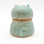 Cat Jar - Teal Speckled