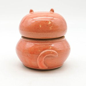 Cat Jar - Small Peach