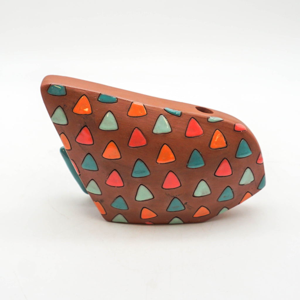Vase - Blue, Orange, and Pink