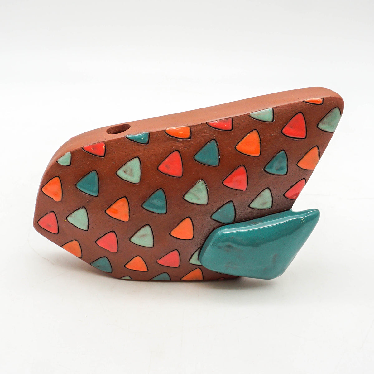 Vase - Blue, Orange, and Pink