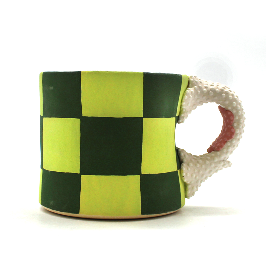 Green Checker Muggie