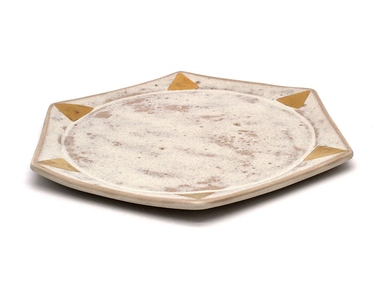 White Hexagon Plate