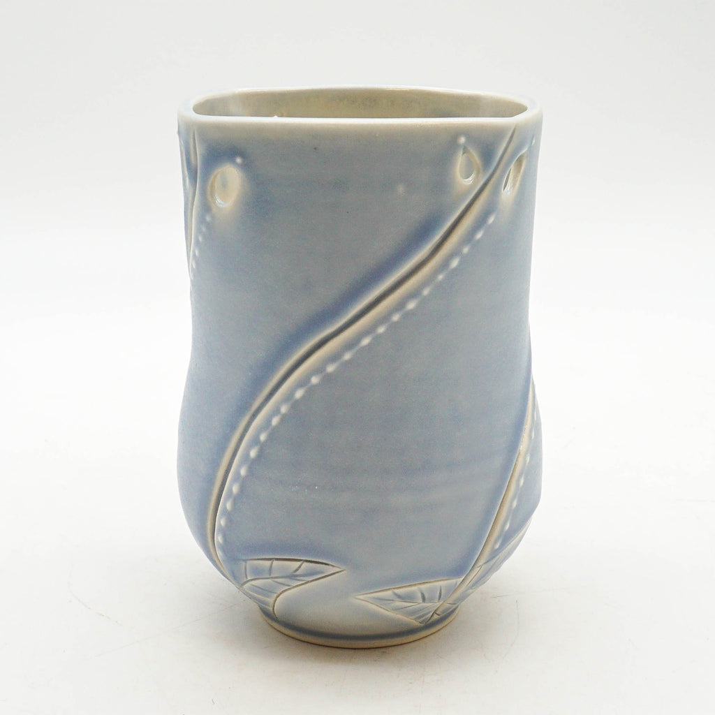 Periwinkle Leaf Vase