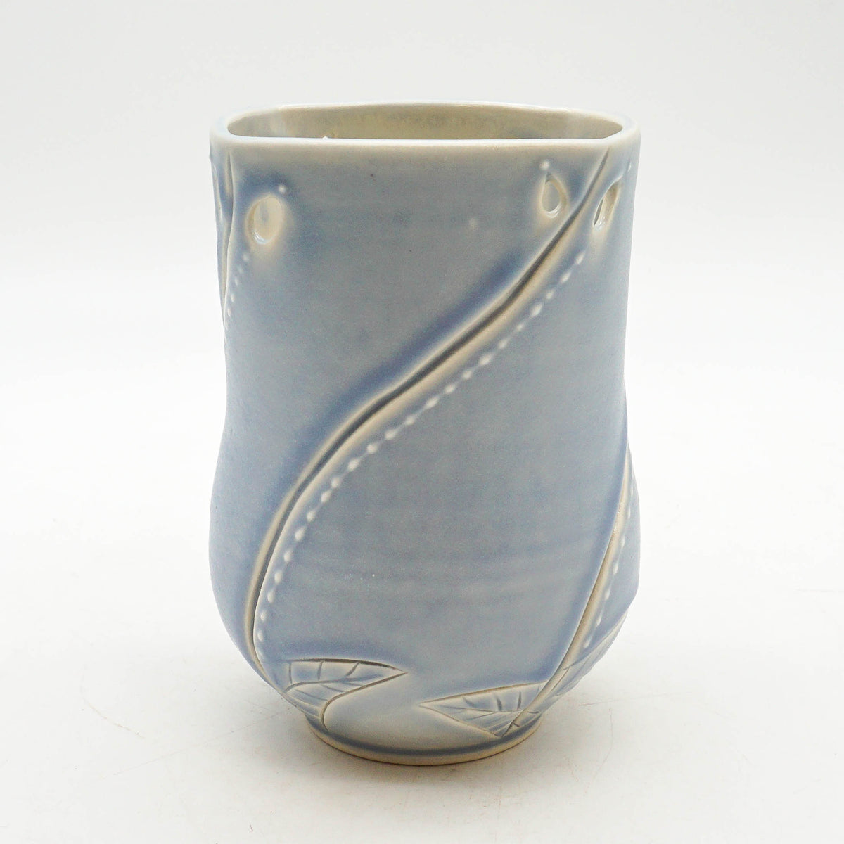 Periwinkle Leaf Vase