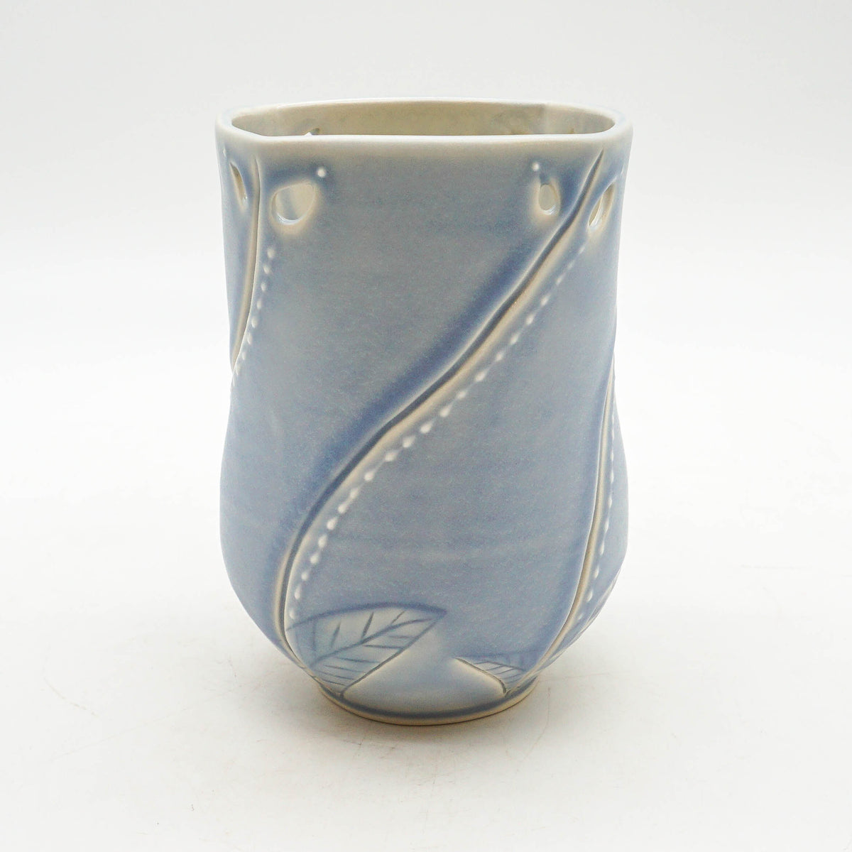 Periwinkle Leaf Vase