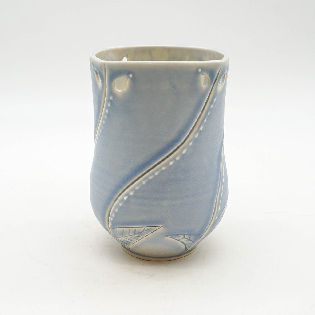 Periwinkle Leaf Vase