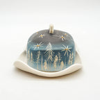 Winter Night Butter Dish