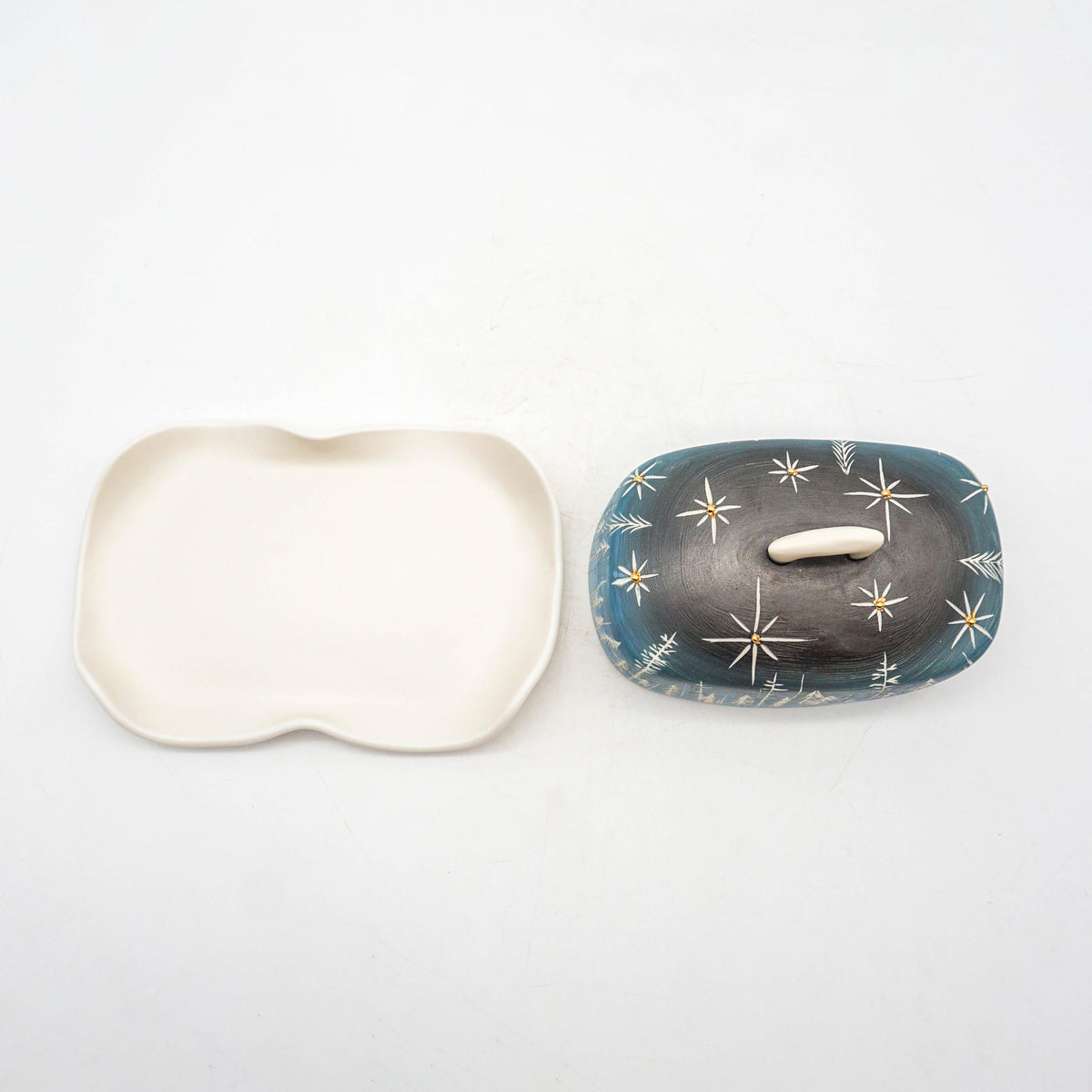 Winter Night Butter Dish