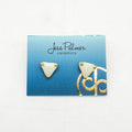 Triangle Gold Dot Stud Earrings