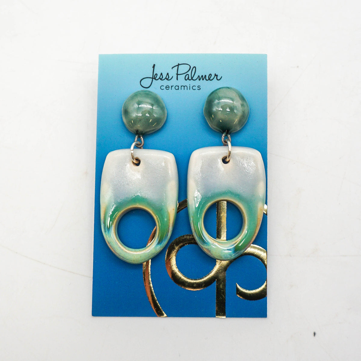 Circle Cutout Stud Dangle Earrings