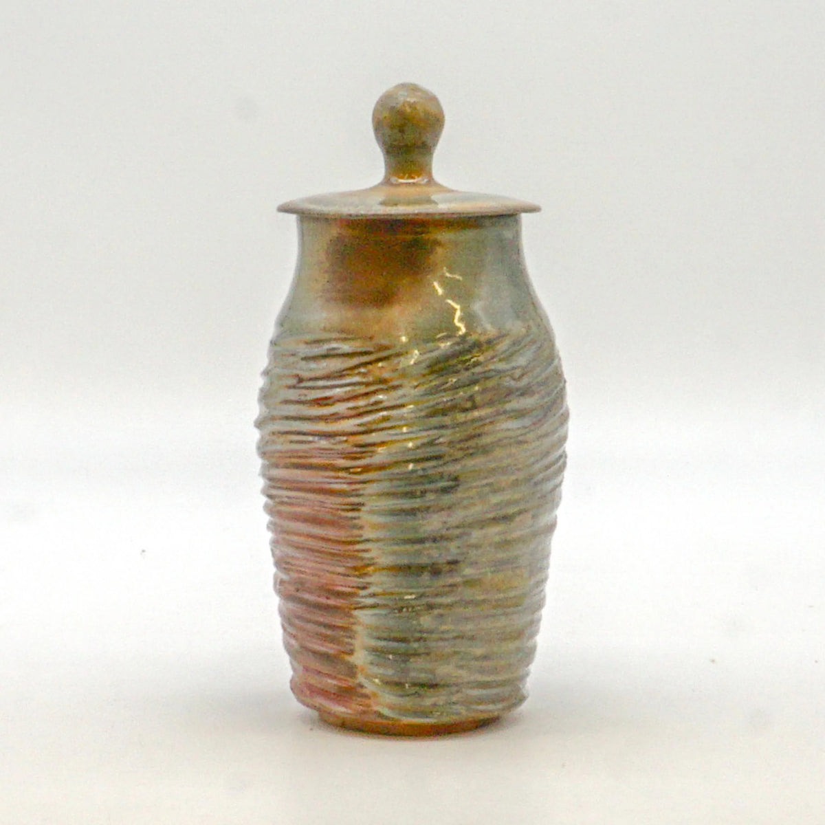Soda Fire Scraped Jar