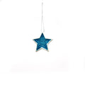 Turquoise Glass Star Ornament