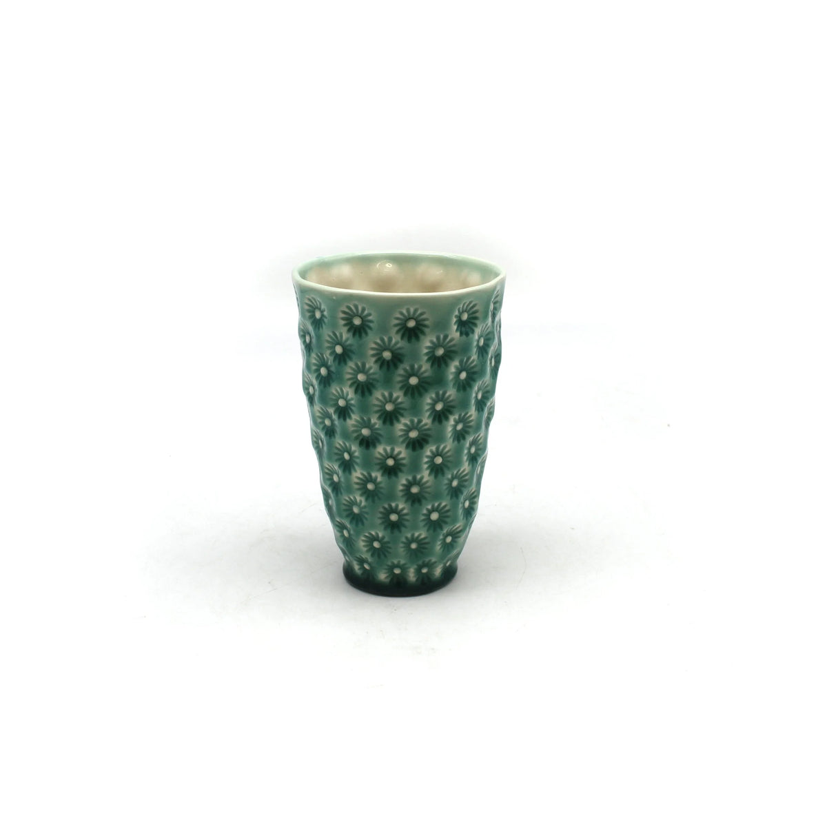 Flower Stamped Vase
