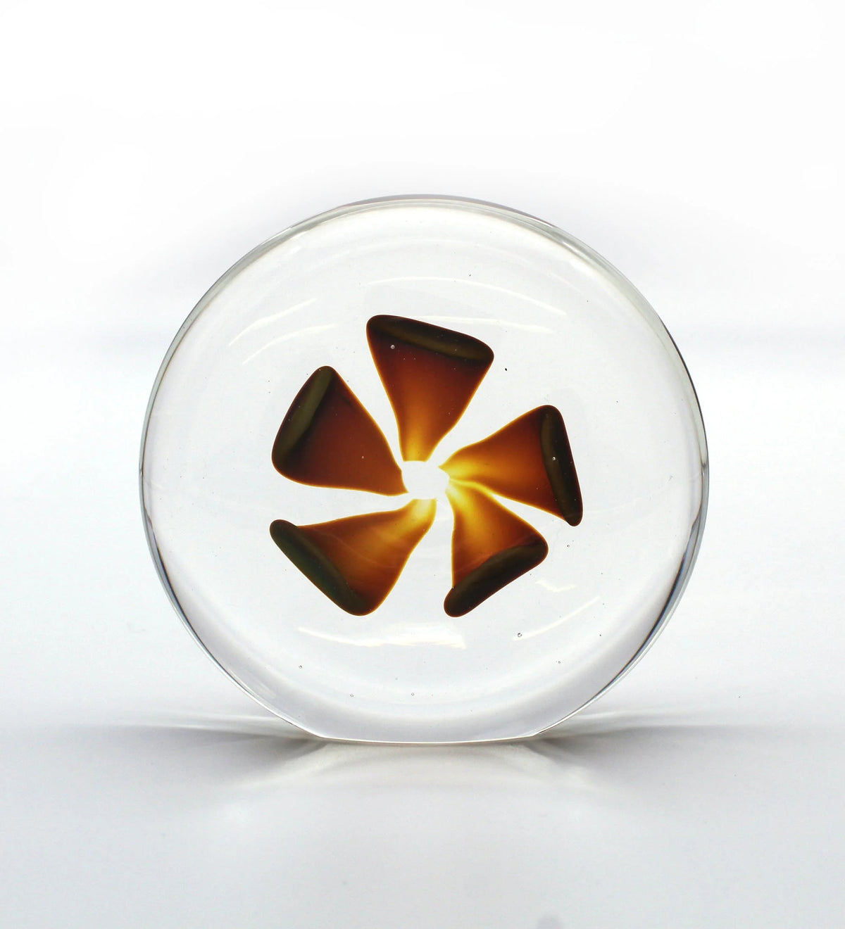 Gold Iris Floral Disk