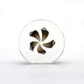 Gold Brown Floral Disk